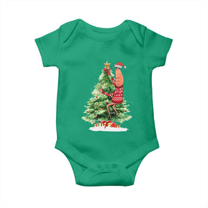 Marcus The Worm Christmas Baby Onesie Funny Brain Rot Meme TS10 Irish Green Print Your Wear