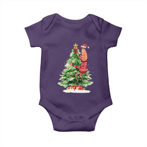 Marcus The Worm Christmas Baby Onesie Funny Brain Rot Meme TS10 Purple Print Your Wear