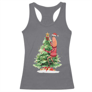 Marcus The Worm Christmas Racerback Tank Top Funny Brain Rot Meme TS10 Charcoal Print Your Wear