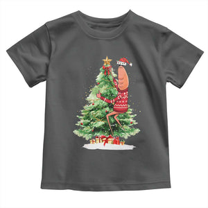 Marcus The Worm Christmas Toddler T Shirt Funny Brain Rot Meme TS10 Dark Heather Print Your Wear