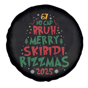 Funny Six Seven 67 Meme Christmas Tree Spare Tire Cover Funny 6 7 Bruh Gen Alpha Slang Viral Meme TS10 Print Your Wear