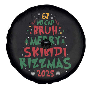 Funny Six Seven 67 Meme Christmas Tree Spare Tire Cover Funny 6 7 Bruh Gen Alpha Slang Viral Meme TS10 Print Your Wear