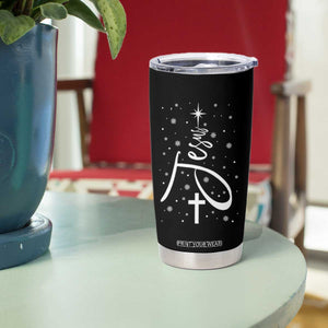 Jesus Christmas Tree Tumbler Cup Christian Faith TS10 Print Your Wear