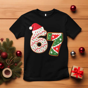 67 Christmas T Shirt Funny Six Seven 6 7 Meme Pajamas Gen Alpha Slang TS10 Black Print Your Wear