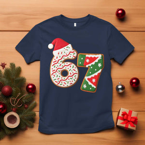 67 Christmas T Shirt Funny Six Seven 6 7 Meme Pajamas Gen Alpha Slang TS10 Navy Print Your Wear