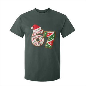 67 Christmas T Shirt For Kid Funny Six Seven 6 7 Meme Pajamas Gen Alpha Slang TS10 Dark Forest Green Print Your Wear