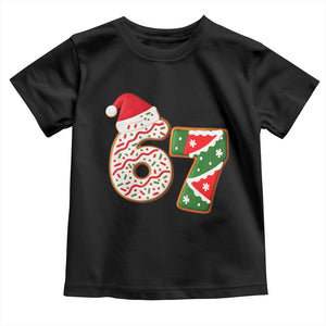 67 Christmas Toddler T Shirt Funny Six Seven 6 7 Meme Pajamas Gen Alpha Slang TS10 Black Print Your Wear