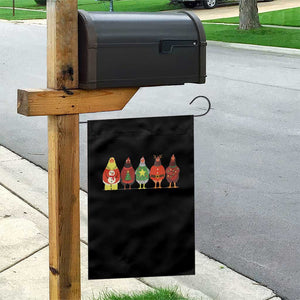 Сute Christmas Chickens Garden Flag Funny Xmas Chickens Farm Animals Lover Gift TS10 Print Your Wear