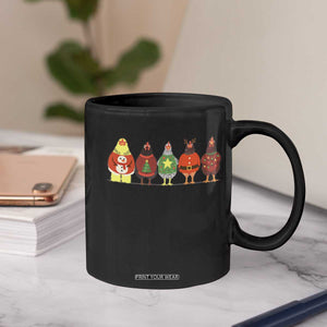 Сute Christmas Chickens Coffee Mug Funny Xmas Chickens Farm Animals Lover Gift - Print Your Wear