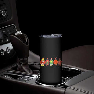 Сute Christmas Chickens Skinny Tumbler Funny Xmas Chickens Farm Animals Lover Gift - Print Your Wear