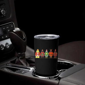 Сute Christmas Chickens Tumbler Cup Funny Xmas Chickens Farm Animals Lover Gift TS10 Print Your Wear