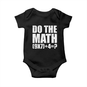 Do The Math 67 Meme Baby Onesie Funny Six Seven Meme Brainrot Math Teacher TS10 Black Print Your Wear