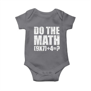 Do The Math 67 Meme Baby Onesie Funny Six Seven Meme Brainrot Math Teacher TS10 Charcoal Print Your Wear