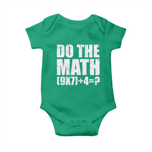 Do The Math 67 Meme Baby Onesie Funny Six Seven Meme Brainrot Math Teacher TS10 Irish Green Print Your Wear