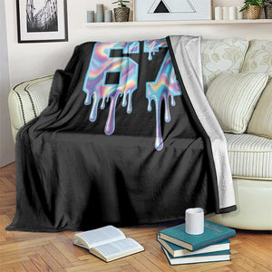 Baseball Drip Number 67 Player Throw Blanket Funny Six Seven Meme 67th Birthday Holographic Dripping TS10 Print Your Wear
