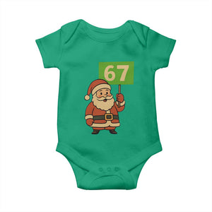67 Christmas Baby Onesie Funny Six Seven Meme Brainrot Santa Claus Boys TS10 Irish Green Print Your Wear