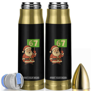 67 Christmas Bullet Tumbler Funny Six Seven Meme Brainrot Santa Claus Boys TS10 Black Print Your Wear