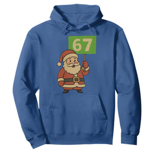 67 Christmas Hoodie Funny Six Seven Meme Brainrot Santa Claus Boys TS10 Royal Blue Print Your Wear