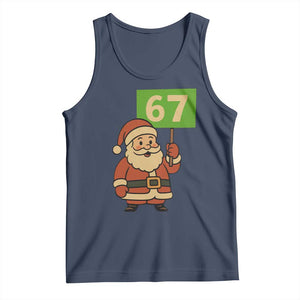 67 Christmas Tank Top Funny Six Seven Meme Brainrot Santa Claus Boys TS10 Navy Print Your Wear