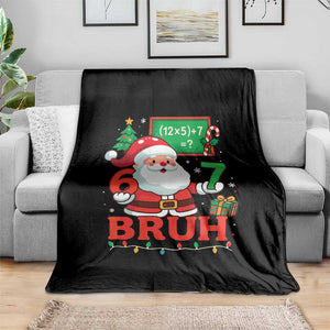 67 Teacher Christmas Throw Blanket Santa Six Seven Meme Math Equation Bruh TS10 Print Your Wear