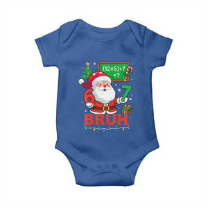 67 Teacher Christmas Baby Onesie Santa Six Seven Meme Math Equation Bruh TS10 Royal Blue Print Your Wear