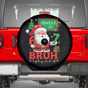 67 Teacher Christmas Spare Tire Cover Santa Six Seven Meme Math Equation Bruh TS10 Black Print Your Wear
