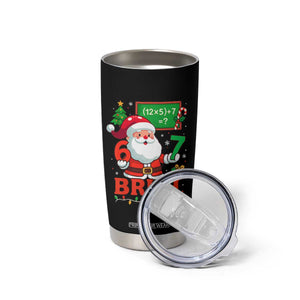 67 Teacher Christmas Tumbler Cup Santa Six Seven Meme Math Equation Bruh TS10 Print Your Wear