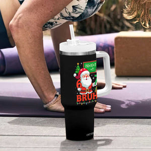 67 Teacher Christmas Tumbler With Handle Santa Six Seven Meme Math Equation Bruh TS10 Print Your Wear