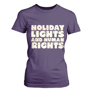Holiday Lights Human Rights Christmas T Shirt For Women TS10 Purple Print Your Wear