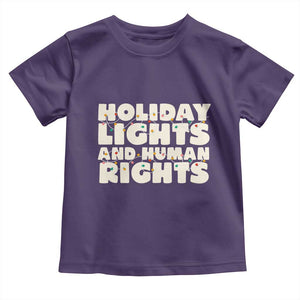 Holiday Lights Human Rights Christmas Toddler T Shirt TS10 Purple Print Your Wear