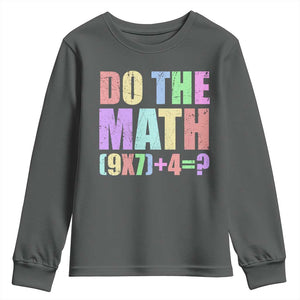 Funny Six Seven 6 7 Meme Teacher Youth Sweatshirt Brainrot Girls Kids Teens TS10 Dark Heather Print Your Wear
