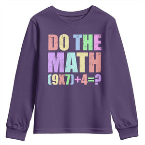 Funny Six Seven 6 7 Meme Teacher Youth Sweatshirt Brainrot Girls Kids Teens TS10 Purple Print Your Wear