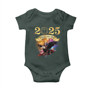 Trump Happy New Year 2025 Baby Onesie Support Trump Eagle USA President TS10 Print Your Wear