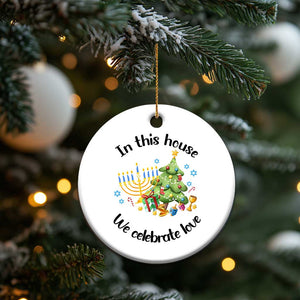 Xmas Hanukkah Gifts Christmas Ornament Happy Chrismukkah Jewish Holiday Christmas Spiritual Gifts 2024 TS10 Print Your Wear