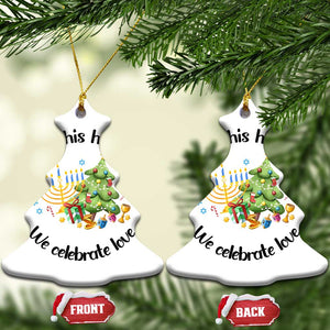 Xmas Hanukkah Gifts Christmas Ornament Happy Chrismukkah Jewish Holiday Christmas Spiritual Gifts 2024 TS10 Christmas Tree White Print Your Wear