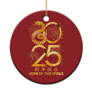 Lunar New Year 2025 Christmas Ornament Chinese Year Of The Snake Red Decor for Luck TS10 Print Your Wear