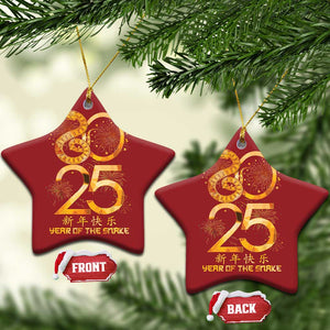 Lunar New Year 2025 Christmas Ornament Chinese Year Of The Snake Red Decor for Luck TS10 Star Red Print Your Wear