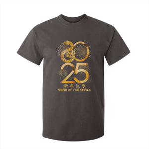 Lunar New Year 2025 T Shirt For Kid Chinese Year Of The Snake TS10 Dark Chocolate Print Your Wear