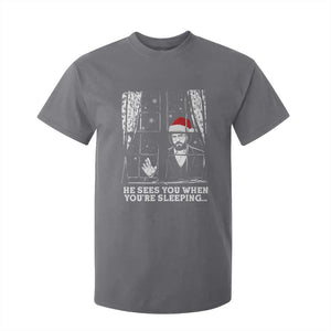 Stranger Christmas T Shirt For Kid Funny Murray He Sees You Vintage TS10 Charcoal Print Your Wear