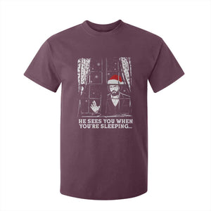 Stranger Christmas T Shirt For Kid Funny Murray He Sees You Vintage TS10 Maroon Print Your Wear