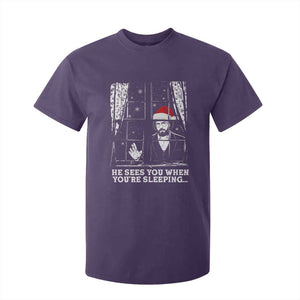 Stranger Christmas T Shirt For Kid Funny Murray He Sees You Vintage TS10 Purple Print Your Wear