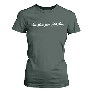 Hoa Hoa Hoa T Shirt For Women Funny Book Lover TS10 Dark Forest Green Print Your Wear