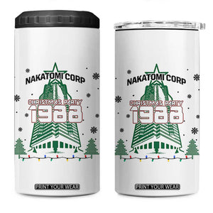 Vintage Nakatomi Plaza 1988 Christmas Party 4 in 1 Can Cooler Tumbler TS10 One Size: 16 oz White Print Your Wear