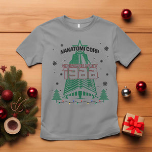 Vintage Nakatomi Plaza 1988 Christmas Party T Shirt TS10 Sport Gray Print Your Wear