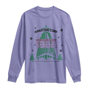 Vintage Nakatomi Plaza 1988 Christmas Party Long Sleeve Shirt TS10 Violet Print Your Wear