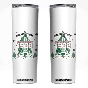 Vintage Nakatomi Plaza 1988 Christmas Party Skinny Tumbler TS10 White Print Your Wear