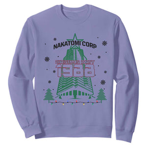 Vintage Nakatomi Plaza 1988 Christmas Party Sweatshirt TS10 Violet Print Your Wear