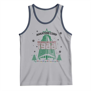 Vintage Nakatomi Plaza 1988 Christmas Party Tank Top TS10 Athletic Heather Navy Print Your Wear