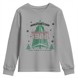 Vintage Nakatomi Plaza 1988 Christmas Party Youth Sweatshirt TS10 Sport Gray Print Your Wear