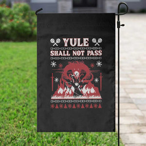 Christmas Yule Shall Not Pass Garden Flag Fantasy Movie Ugly Xmas TS10 Print Your Wear